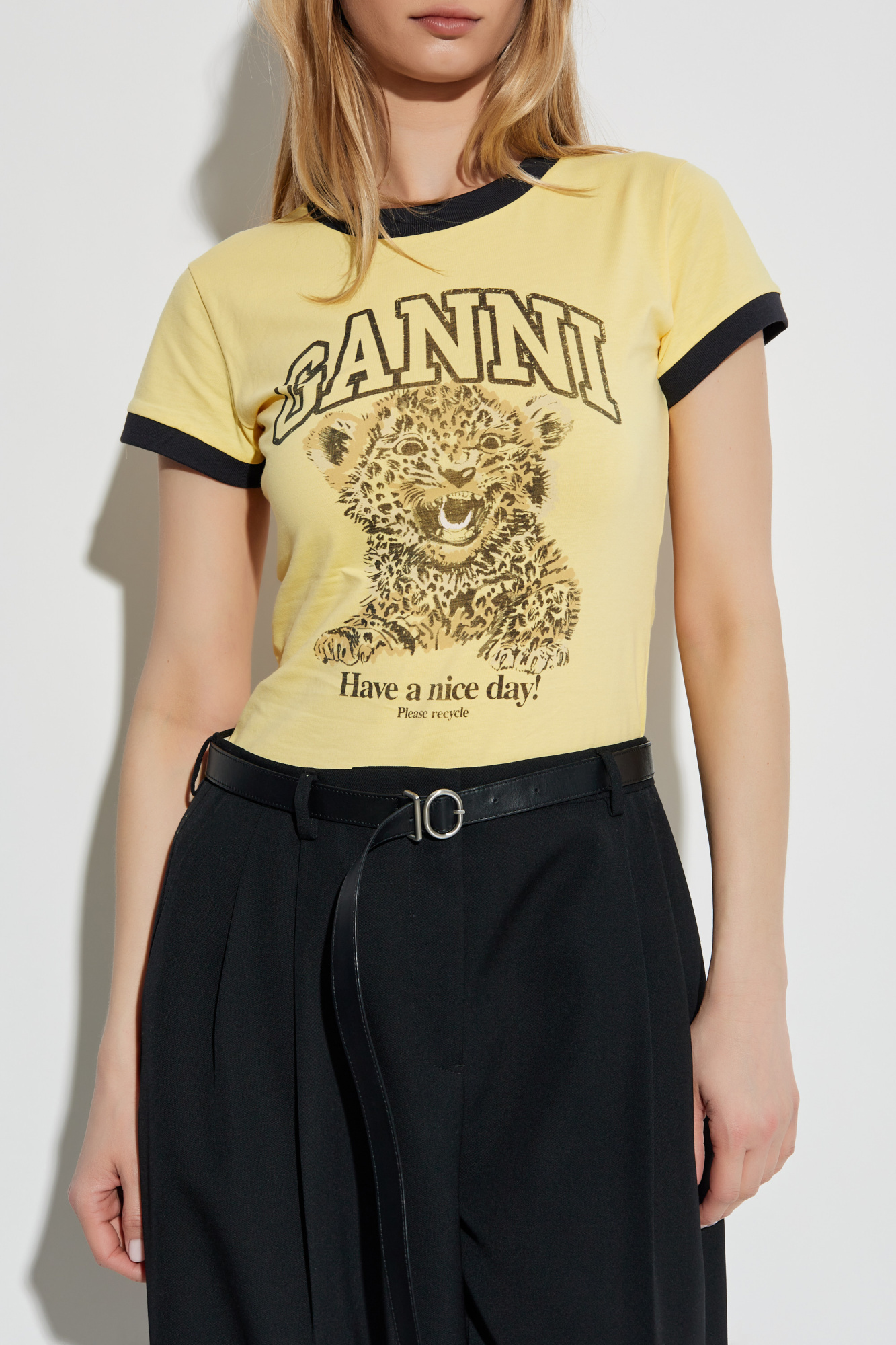 Ganni T-shirt with print | Women's Clothing | Vitkac